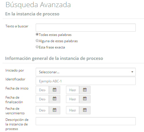 Búsqueda avanzada como instrumento de gestión documental.