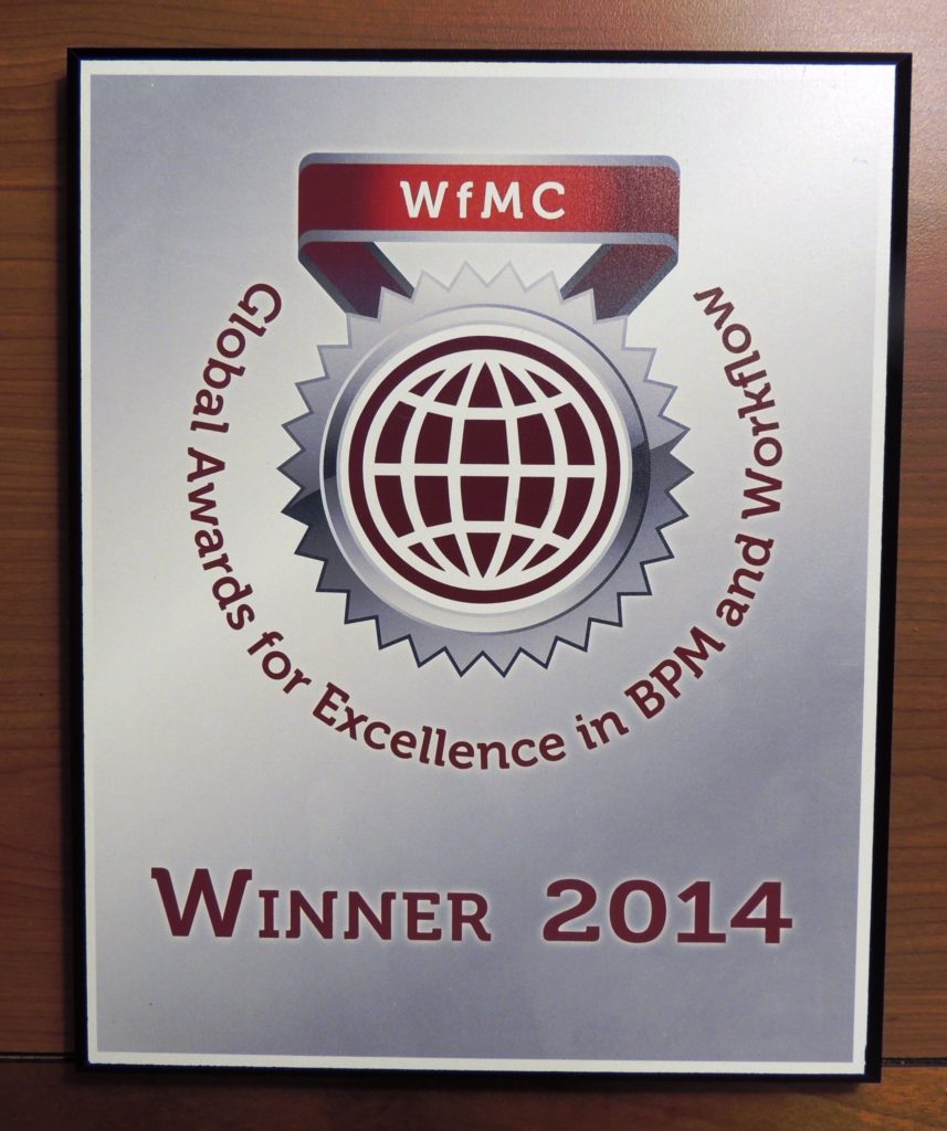 Premio Internacional WfMC-2014, ejemplo entre otros Premios obtenidos por tecnologías INTEGRADOC.