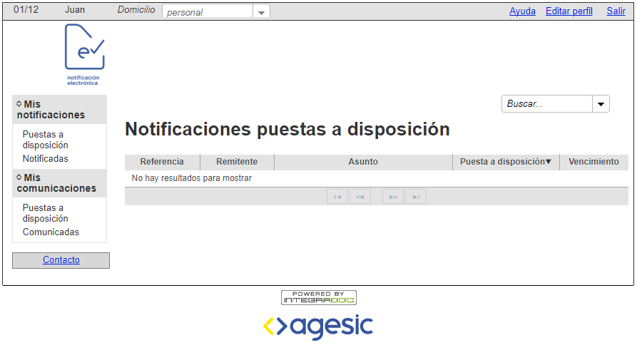 sistema de e-Notificaciones